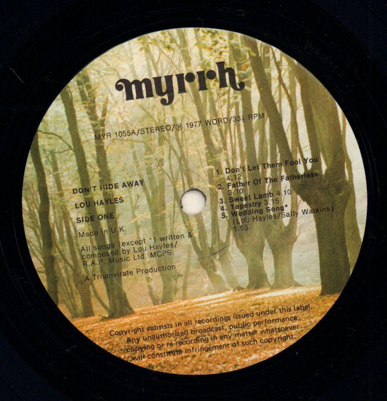 Don't Hide Away-Myrrh-Vinyl LP-VG/VG