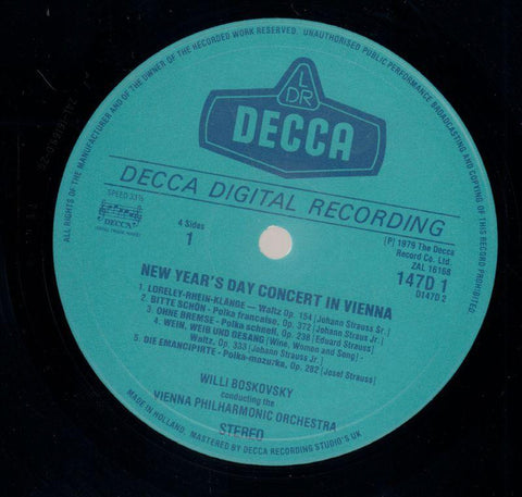 New Year's Day Concert-Decca-2x12" Vinyl LP Gatefold-VG/Ex