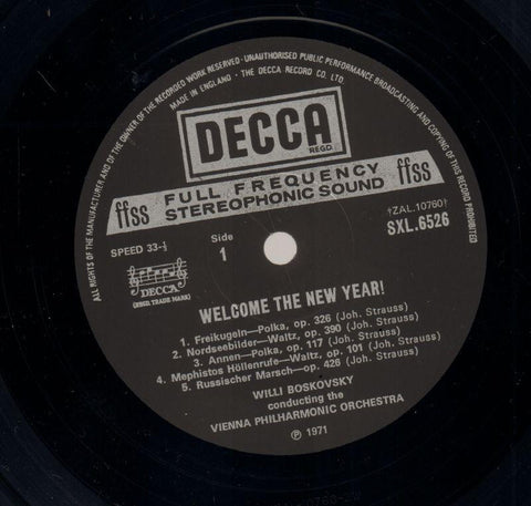 Welcome To The New Year-Decca-Vinyl LP-VG/Ex