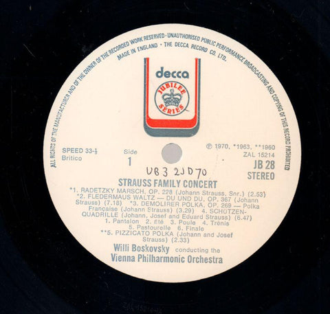 Strauss-Family Concert-Decca-Vinyl LP-VG/Ex