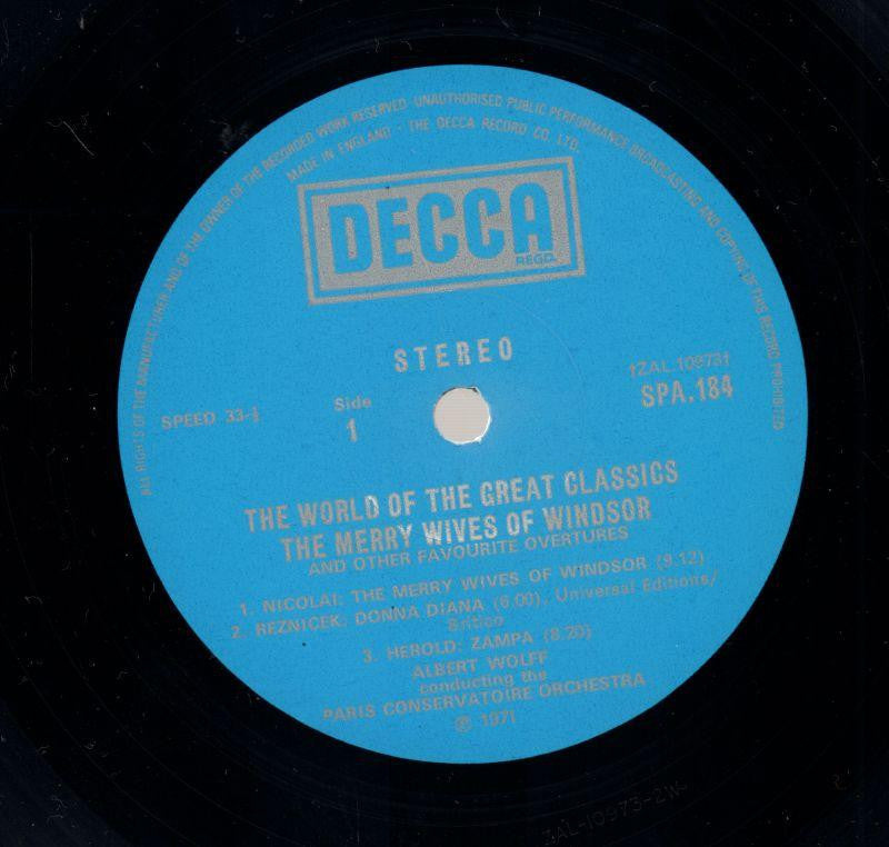 The Merry Wives Of Windsor-Decca-Vinyl LP-VG/VG
