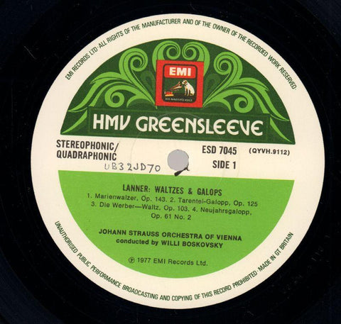 Waltzes & Galops-HMV-Vinyl LP-VG+/VG+