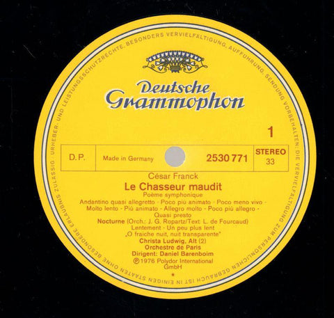 Le Chasseur Maudit-Deutsche Grammophon-Vinyl LP-VG/NM