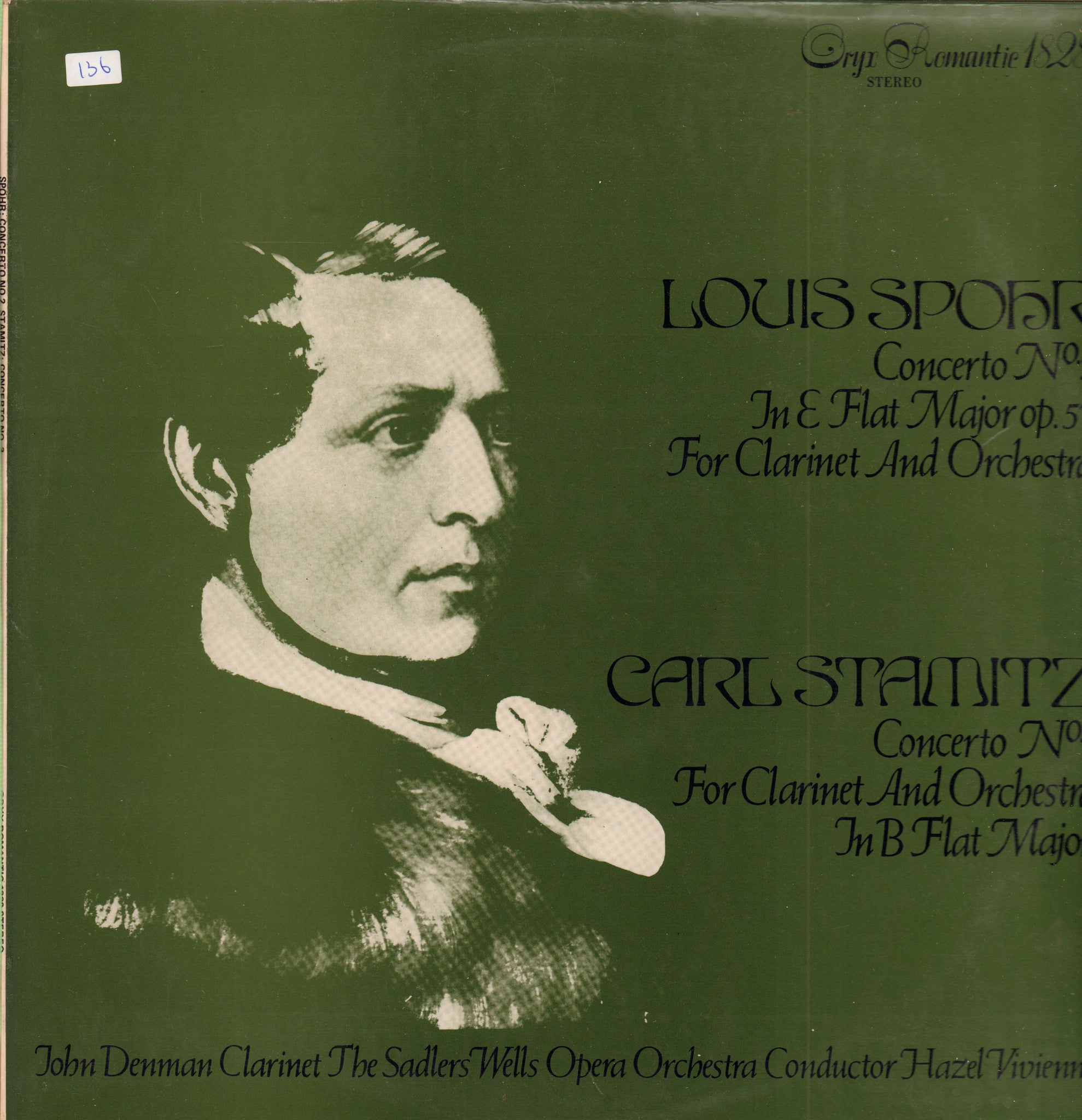 Louis Spohr-Concerto No.2-Oryx-Vinyl LP-VG/VG