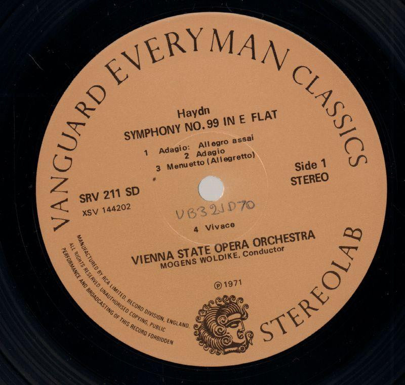 Symphony No.99-Vanguard-Vinyl LP-VG/VG