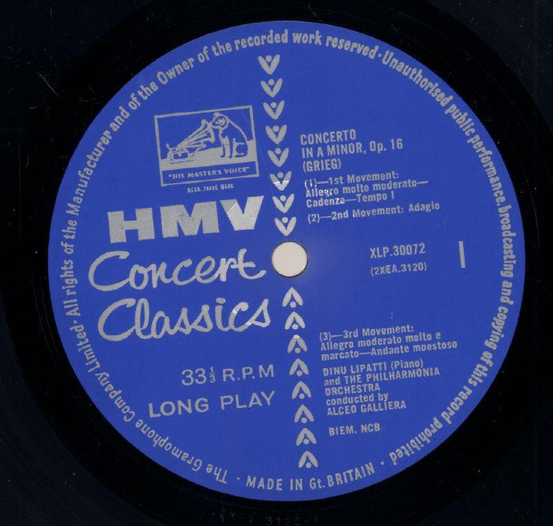 Piano Concertos-HMV-Vinyl LP-Ex/VG+