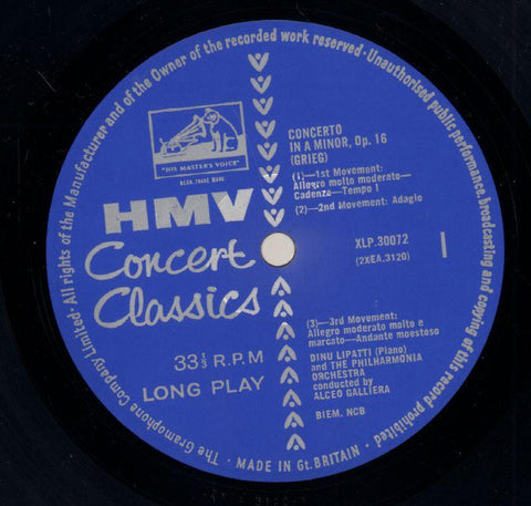 Piano Concertos-HMV-Vinyl LP-Ex/VG+