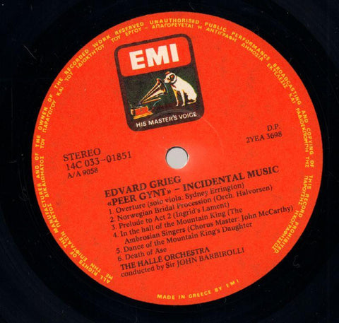 Peer Gynt-EMI-Vinyl LP-Ex/VG+