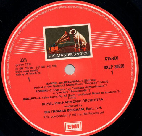 Beecham Favourites-HMV-Vinyl LP-VG/Ex