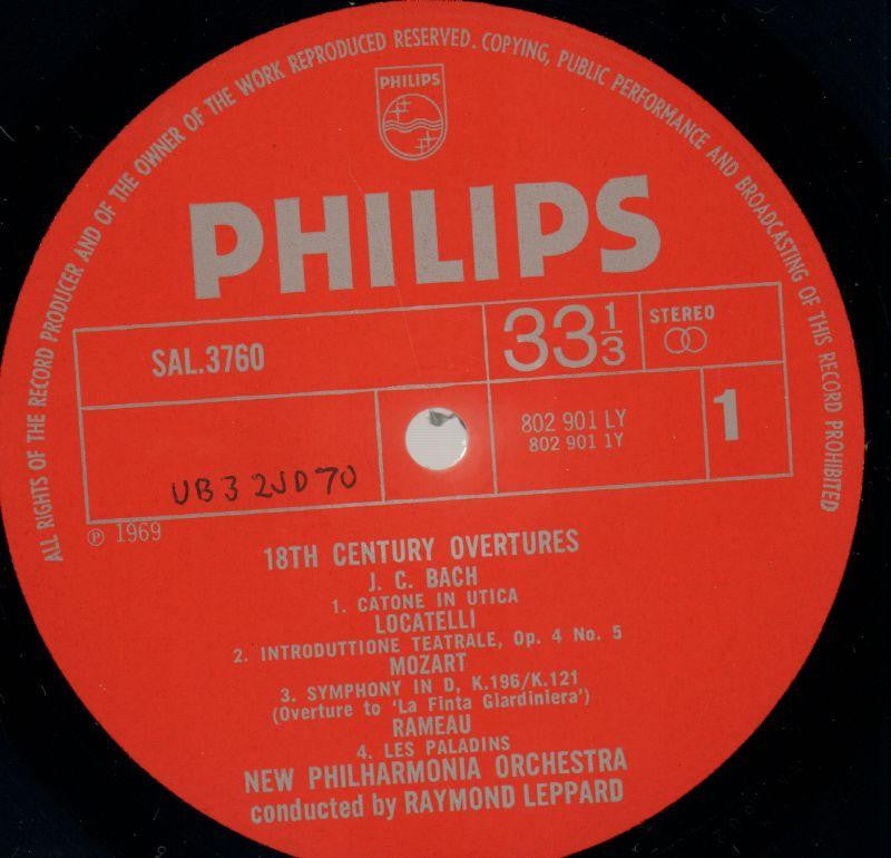 Eighteenth Century Overtures II-Philips-Vinyl LP-VG+/VG+
