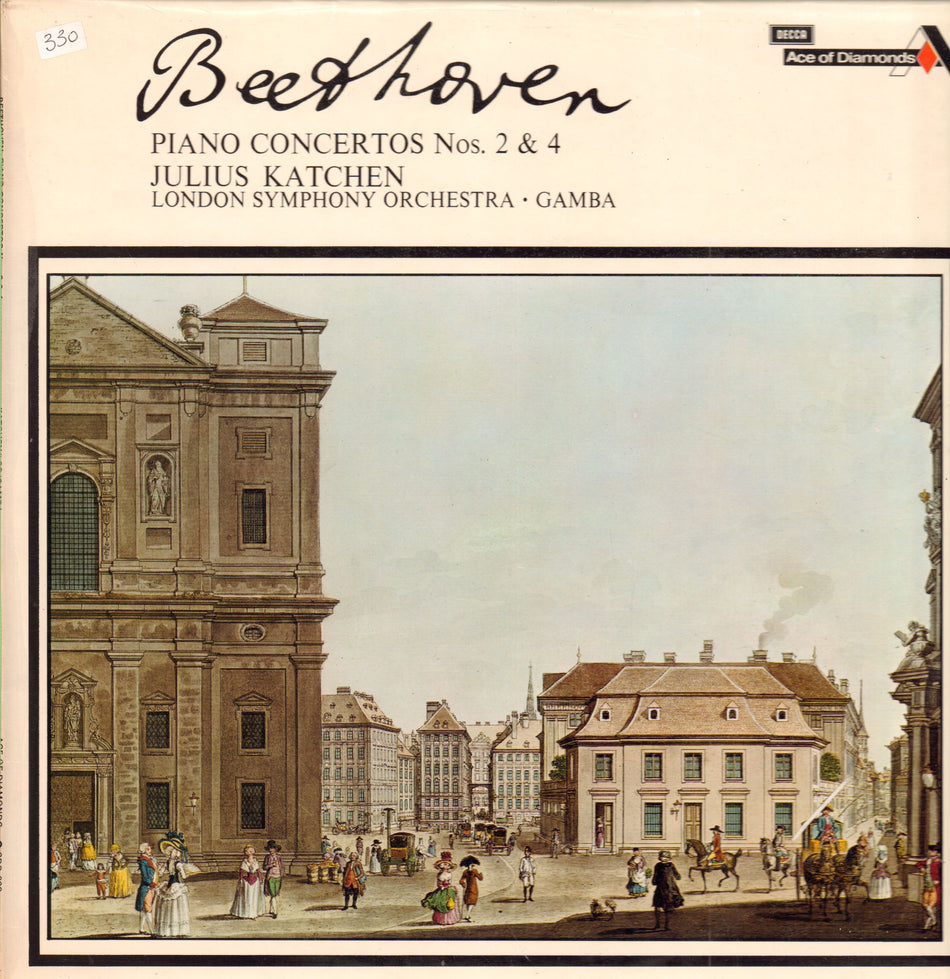 Beethoven-Piano Concertos No.2 & 4-Decca-Vinyl LP