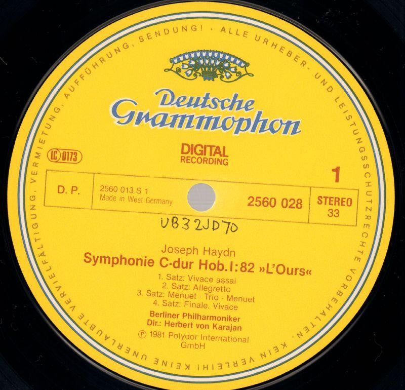 Symphonien Nr.82 & 85-Deutsche Grammophon-Vinyl LP-Ex/NM