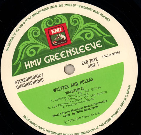 Waltzes And Polkas-HMV-Vinyl LP-Ex/Ex+