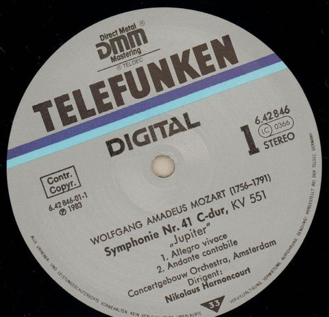 Symphonie Nr.41-Telefunken-Vinyl LP-NM/Ex+
