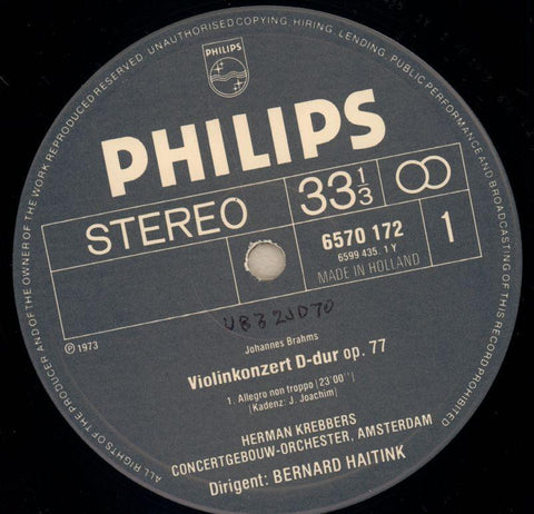 Violin Concerto-Philips-Vinyl LP-Ex-/NM