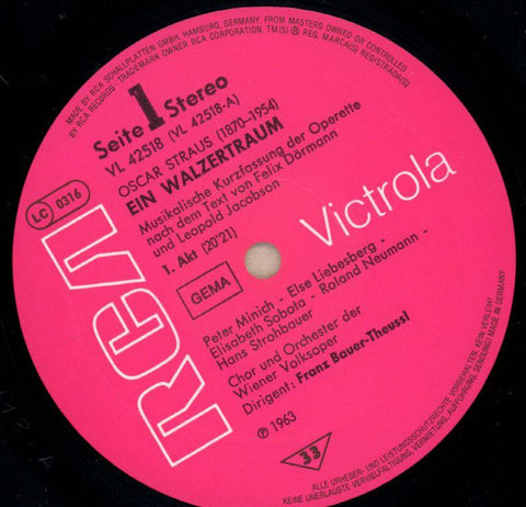 Ein Walzertraum-RCA-Vinyl LP-VG+/NM