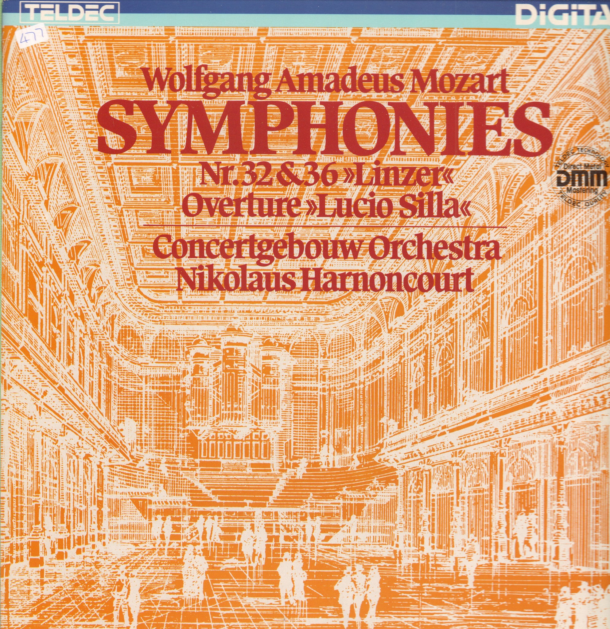 Mozart-Symphonies 32 & 36-Telefunken-Vinyl LP