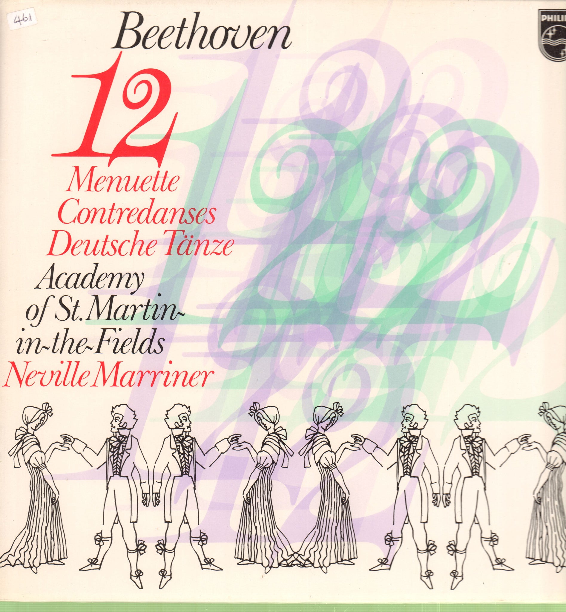Beethoven-12 Menuette-Philips-Vinyl LP