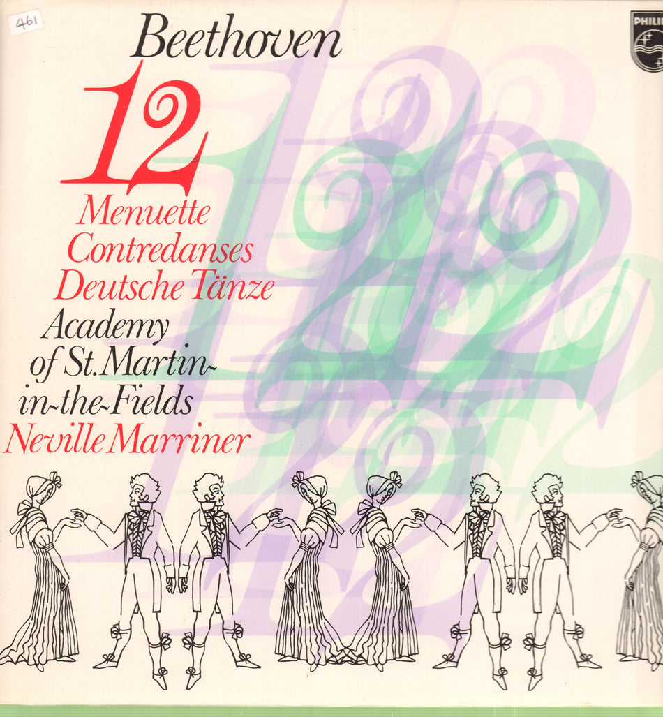 Beethoven-12 Menuette-Philips-Vinyl LP