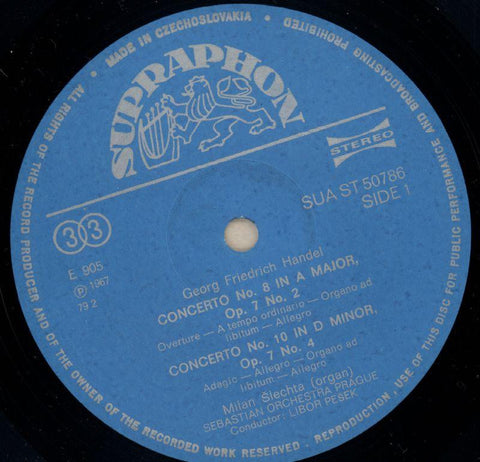 Concerto No.8-Supraphon-Vinyl LP-Ex/Ex