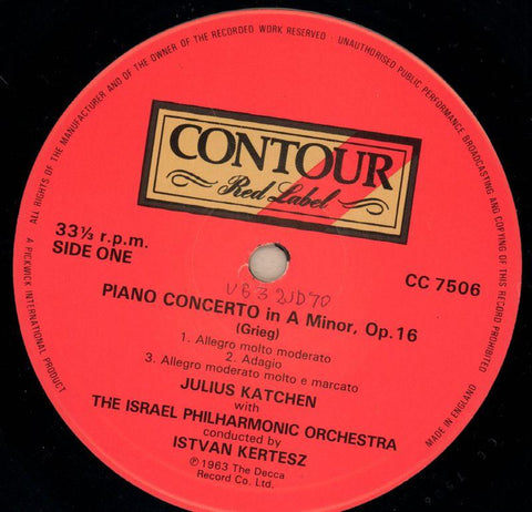 Piano Concertos-Contour-Vinyl LP-VG+/Ex