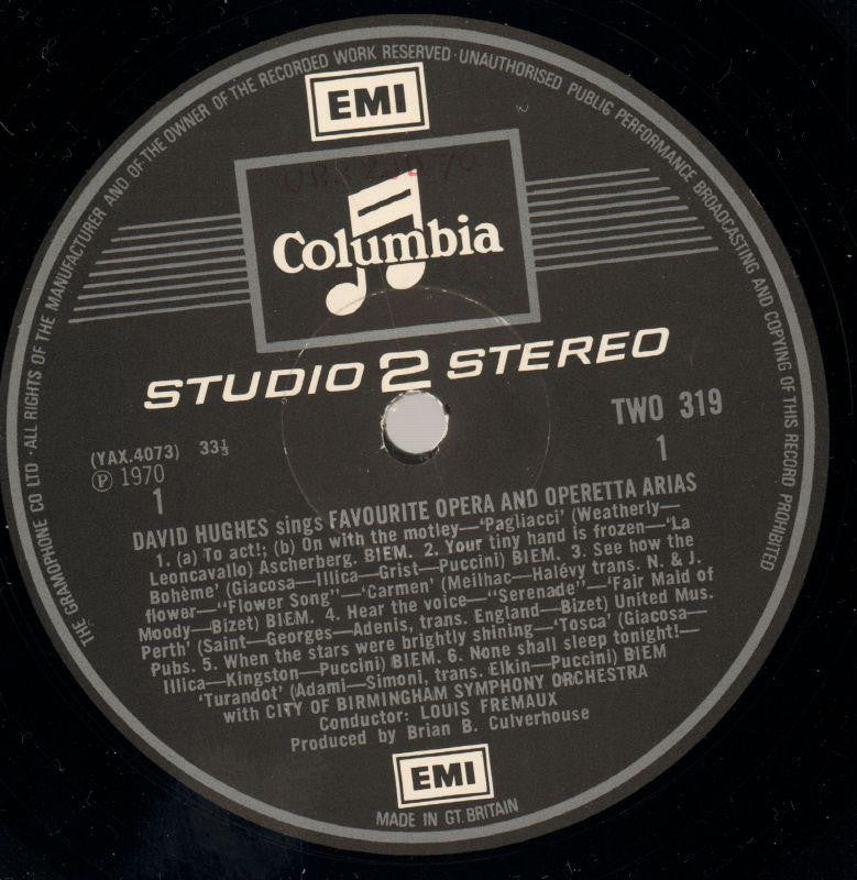 Sings Favourite Opera & Operetta Arias-Columbia-Vinyl LP-VG/VG-