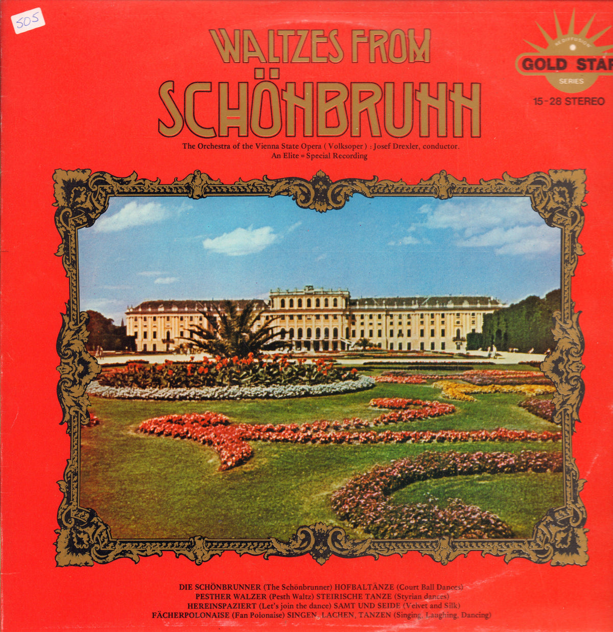 The Vienna State Opera-Waltzes From Schonbrunn-Gold Star-Vinyl LP-Ex-/VG+