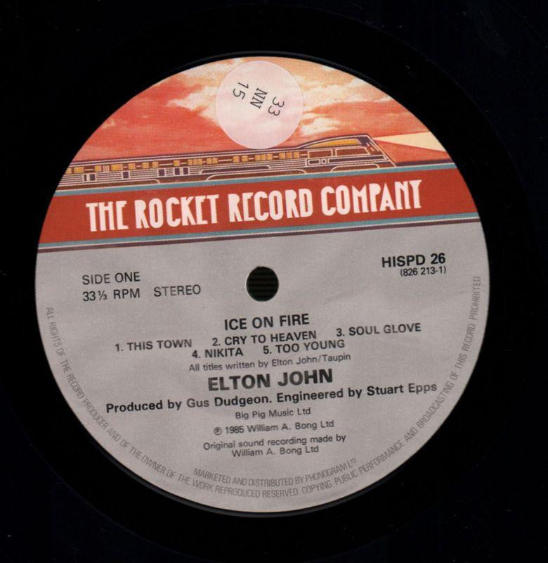 Ice On Fire-Rocket Record-Vinyl LP-Ex/NM