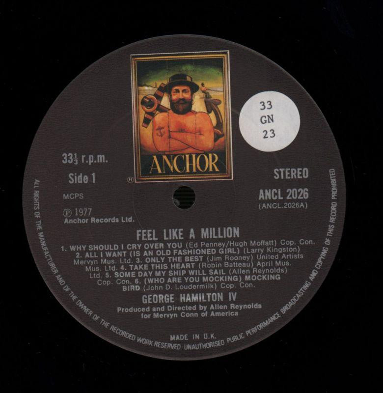Feel Like A Million-Anchor-Vinyl LP-Ex+/NM