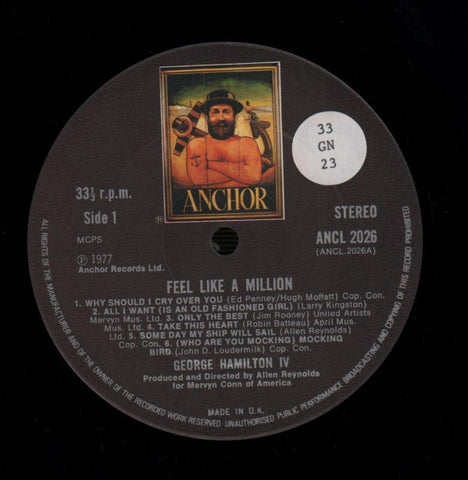 Feel Like A Million-Anchor-Vinyl LP-Ex+/NM
