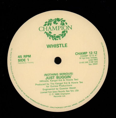 Just Buggin'-Champion-12" Vinyl P/S-Ex/NM