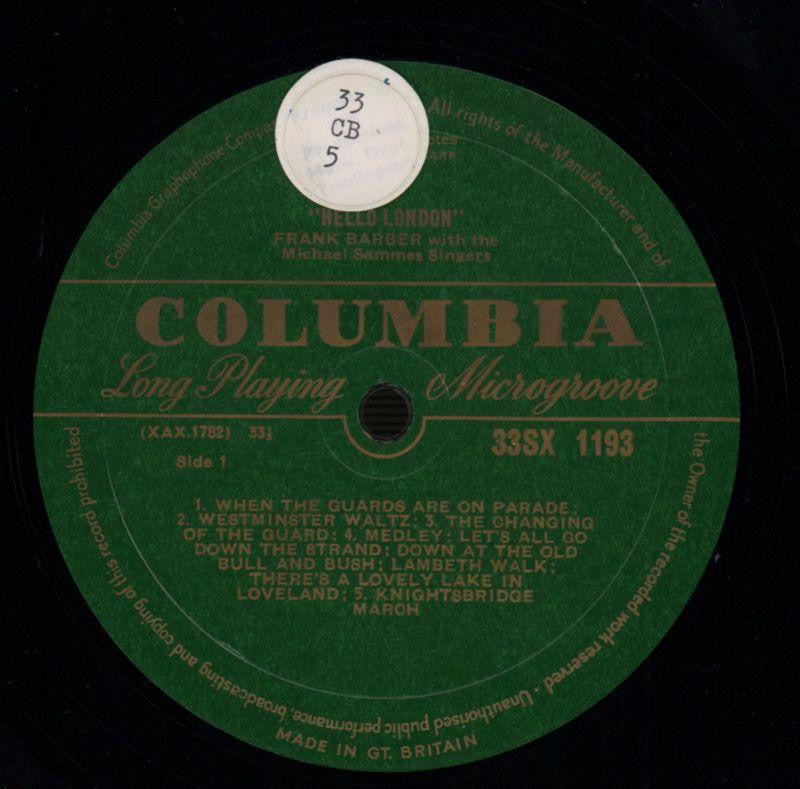 Hello London-Columbia-Vinyl LP-VG/Ex+