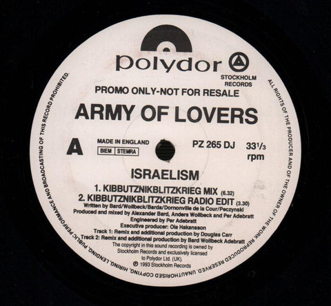 Army of Lovers-Israelism-Polydor-12" Vinyl