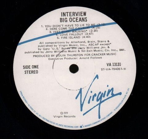 Big Oceans-Virgin-Vinyl LP-VG/Ex