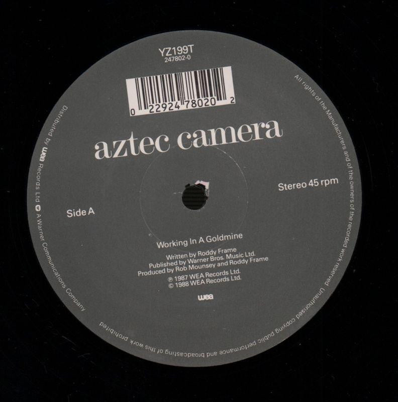 Working In A Goldmine-Wea-12" Vinyl P/S-VG/VG+
