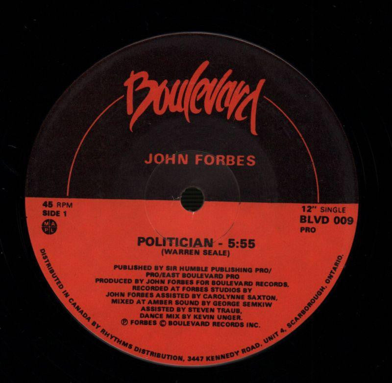 Politician-Boulevard-12" Vinyl P/S-VG/Ex