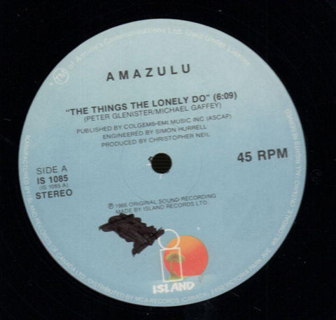 The Things The Lonely Do-Island-12" Vinyl P/S-VG/VG