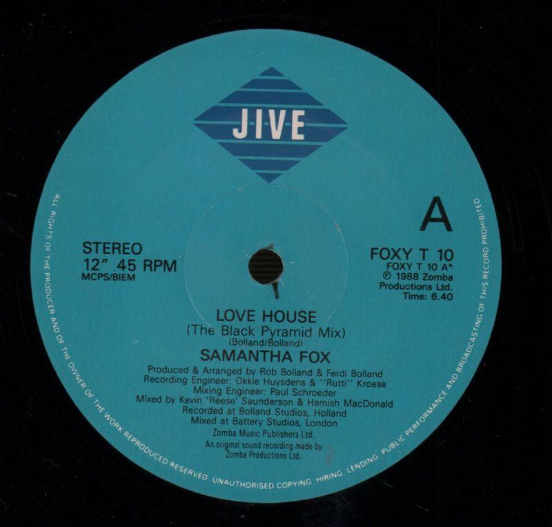 Love House-Jive-12" Vinyl P/S-VG/VG