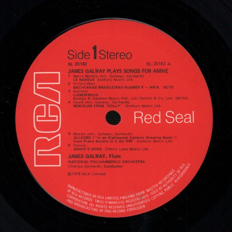 Plays Songs For Annie-RCA-Vinyl LP-VG+/VG+