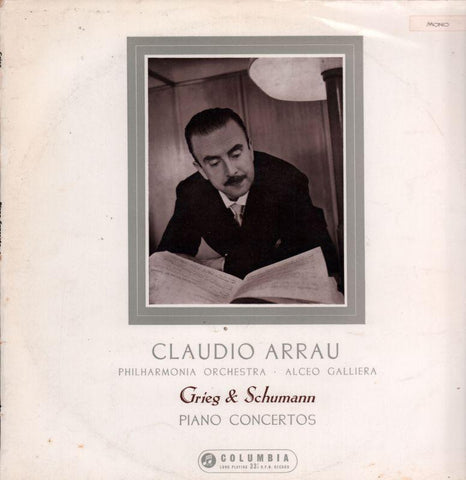 Grieg & Schumann-Piano Concertos Claudio Arrau-Columbia-Vinyl LP
