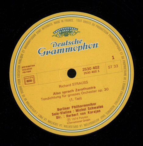 Ainsi Parla Zarathoustra Von Karajan-Deutsche Grammophon-Vinyl LP Gatefold-VG/VG