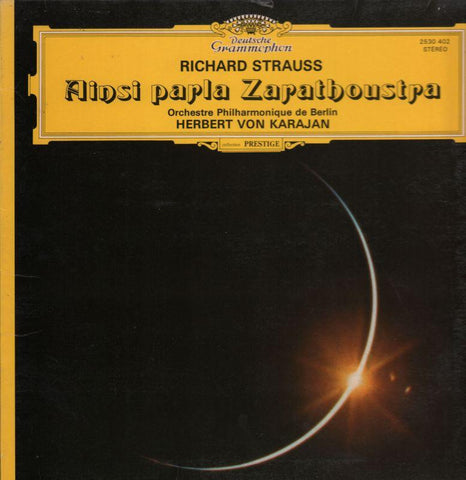 Strauss-Ainsi Parla Zarathoustra Von Karajan-Deutsche Grammophon-Vinyl LP Gatefold