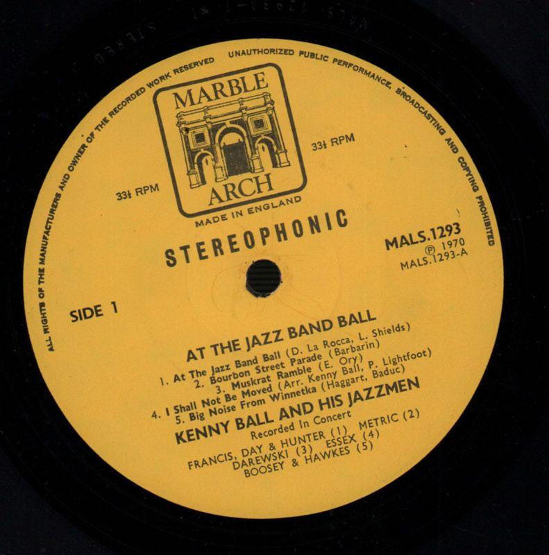 At The Jazz Band Ball-Pye-Vinyl LP-VG/VG
