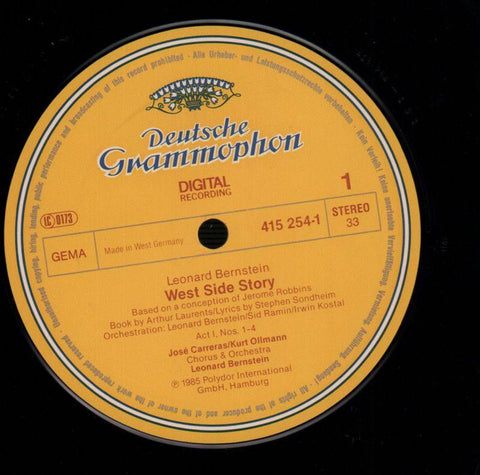 West Side Story-Deutsche Grammophon-2x12" Vinyl LP Gatefold-VG+/Ex