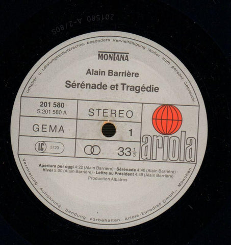 Serenade Et Tragedie-Ariola-Vinyl LP-Ex/VG+