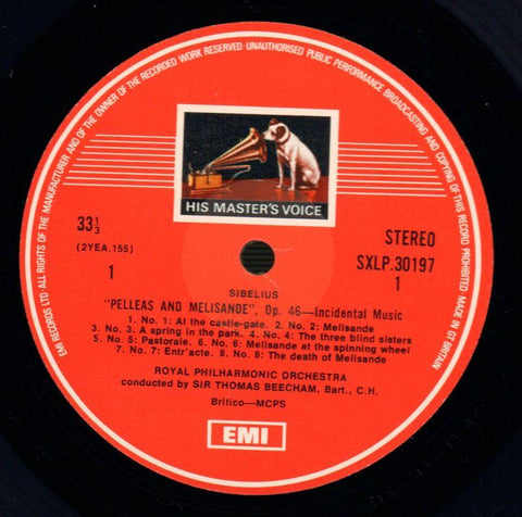Beecham Conducts-HMV-Vinyl LP-VG/NM