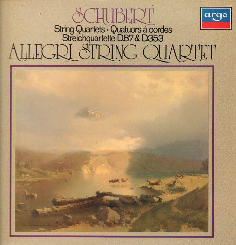 Schubert-String Quartets Allegri String Quartet-Argo-Vinyl LP