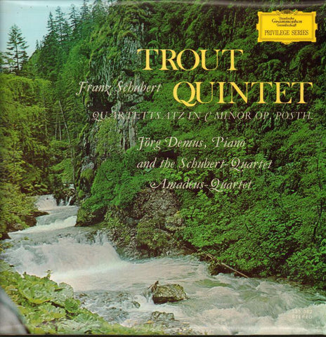 Schubert-Trout Quintet Amadeus Quartet-Deutsche Grammophon-Vinyl LP