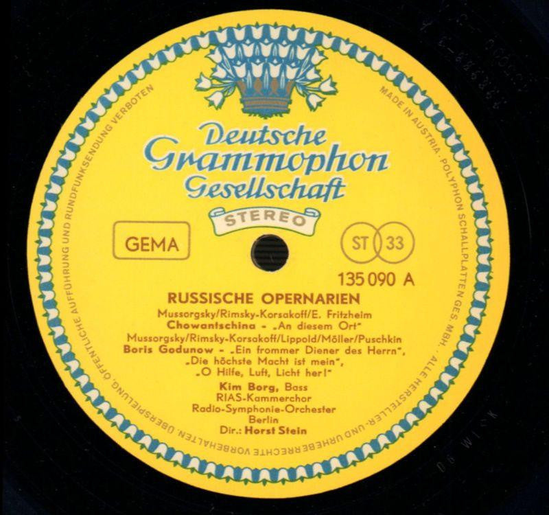 Russian Opera Arias-Deutsche Grammophon-Vinyl LP-VG/Ex