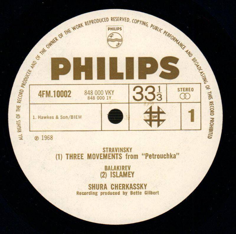 Three Movements From Petrushka Shura Cherkassky-Four Front-Vinyl LP-Ex-/Ex